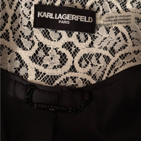 KARL LAGERFELD LACE RIDER JACKET SIZE S - Picture 8 of 8
